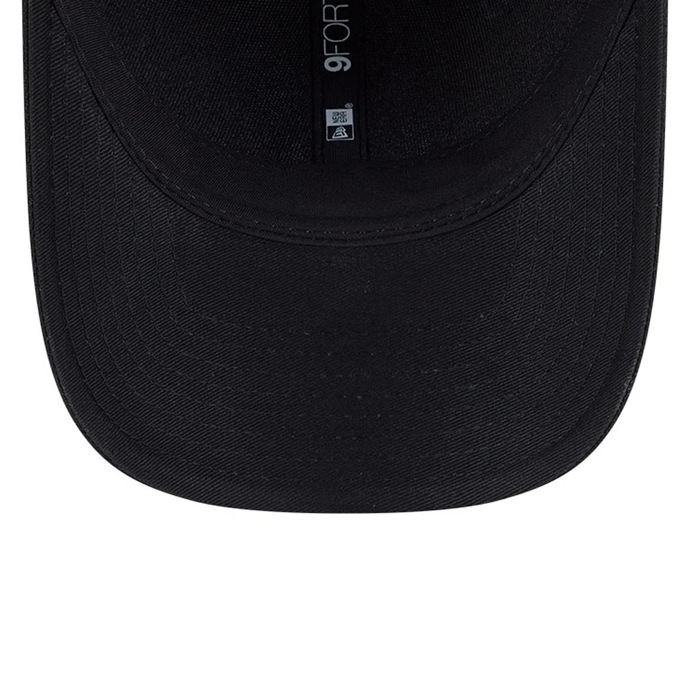 Casquette ajustable New Era noire New York Mets Player Replica 9FORTY pour homme