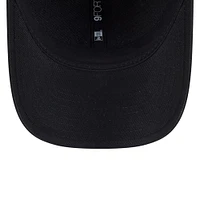 Casquette ajustable New Era noire New York Mets Player Replica 9FORTY pour homme