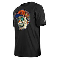 Men's New Era Black York Mets Sugar Skulls T-Shirt