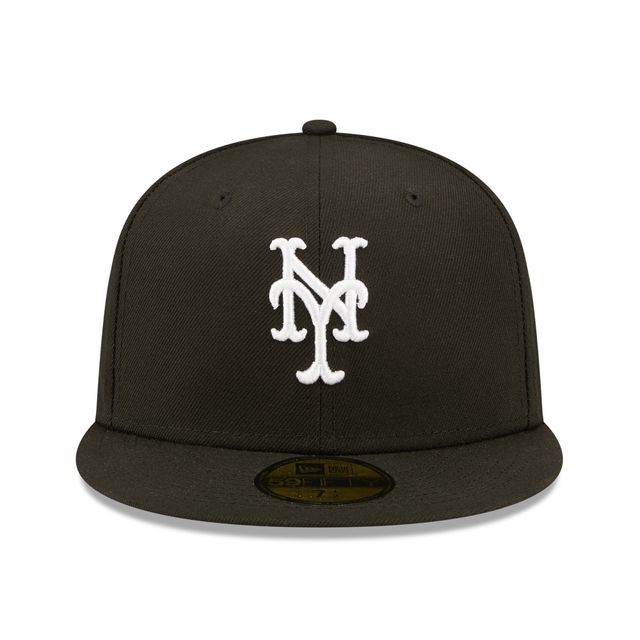 Casquette ajustée 59FIFTY avec logo noir New York Mets Team Era pour homme