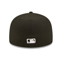Men's New Era Black York Mets Team Logo 59FIFTY Fitted Hat