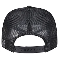 Casquette extensible New Era noire New York Mets 9SEVENTY pour homme avec drapeau ton sur ton