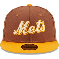 Casquette ajustée 59FIFTY New York Mets Tiramisu Era pour homme marron