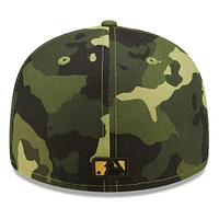 Men's New Era Camo York Mets 2022 Armed Forces Day On-Field Low Profile 59FIFTY