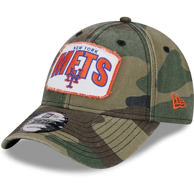 Casquette réglable New Era Camo New York Mets Gameday 9FORTY pour hommes