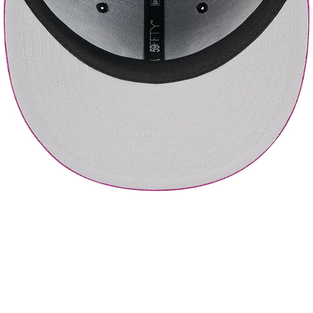 Men's New Era Charcoal/Purple York Mets City Connect Batting Practice 59FIFTY Fitted Hat