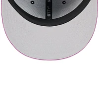 Men's New Era Charcoal/Purple York Mets City Connect Batting Practice 59FIFTY Fitted Hat