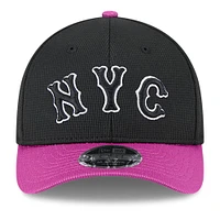 Men's New Era Charcoal/Purple New York Mets City Connect Batting Practice 9FORTY M-Crown Adjustable Hat