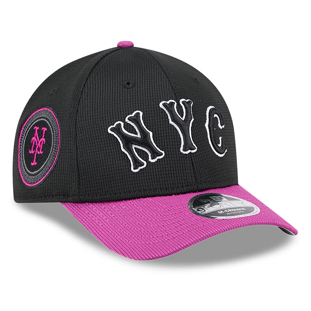 Men's New Era Charcoal/Purple New York Mets City Connect Batting Practice 9FORTY M-Crown Adjustable Hat