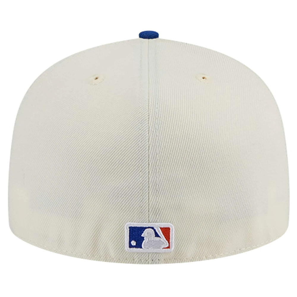 Men's New Era Cream York Mets Chrome 59FIFTY Fitted Hat