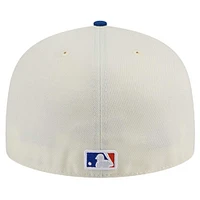 Men's New Era Cream York Mets Chrome 59FIFTY Fitted Hat