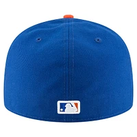 Men's New Era Darryl Strawberry Royal York Mets Jersey Retirement 59FIFTY Fitted Hat