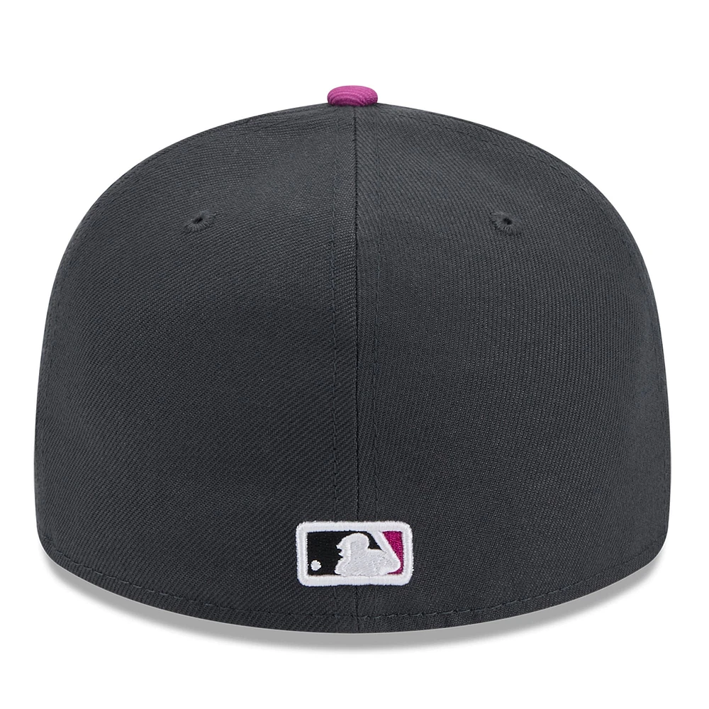 Casquette ajustée 59FIFTY New Era Graphite York Mets 2024 City Connect Low Profile pour homme