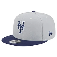 Casquette snapback 9FIFTY New Era gris/bleu marine pour homme