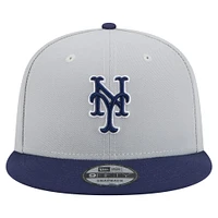 Casquette snapback 9FIFTY New Era gris/bleu marine pour homme