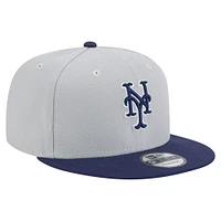 Casquette snapback 9FIFTY New Era gris/bleu marine pour homme