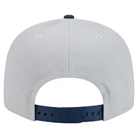 Casquette snapback 9FIFTY New Era gris/bleu marine pour homme