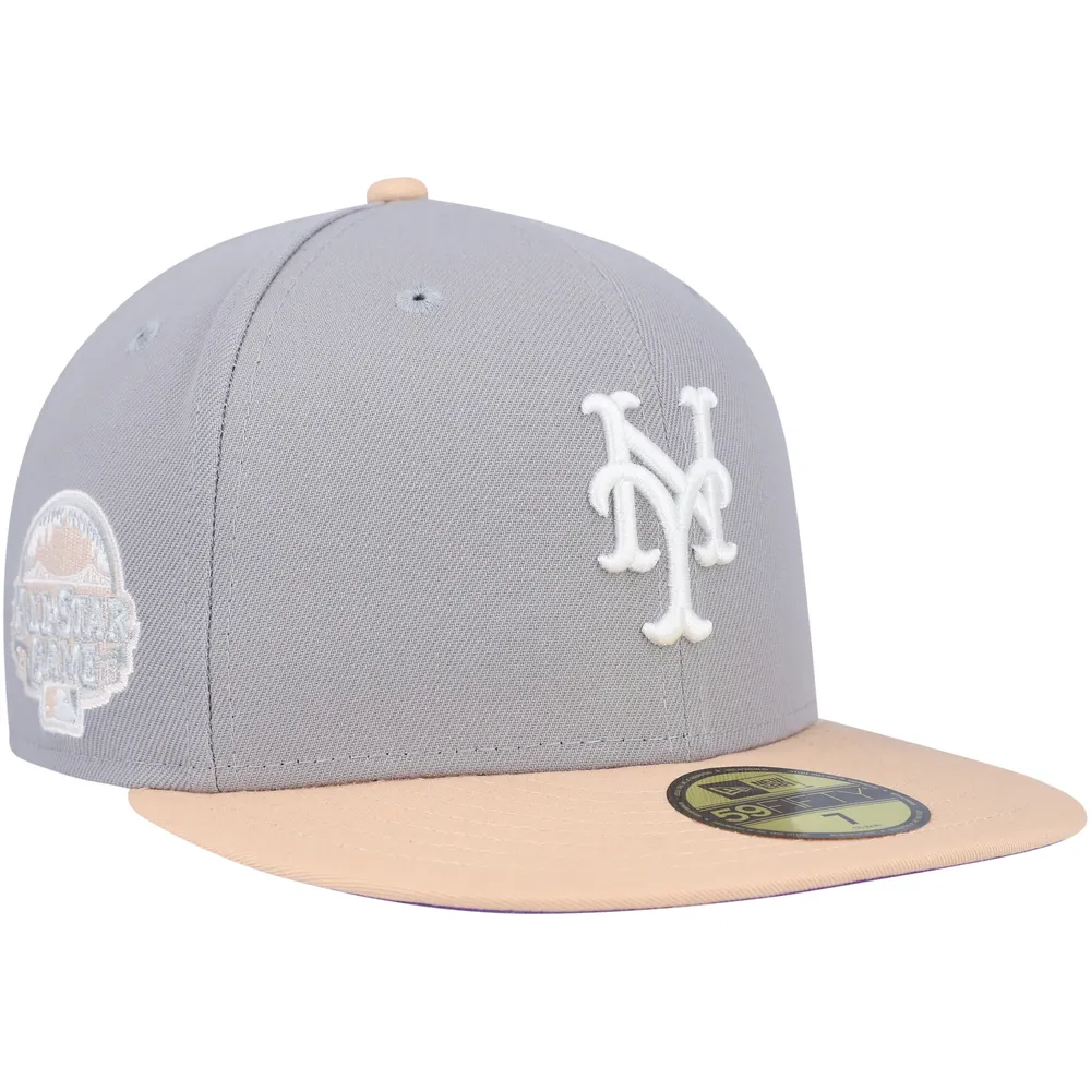 New York Mets New Era Optic 59FIFTY Fitted Hat - White/Black