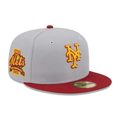 New Era 59FIFTY Chain Stitch New York Mets Hat - White, Royal White/Royal / 7 1/2