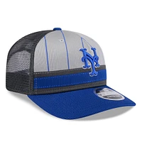 Men's New Era /Royal New York Mets 2025 Batting Practice 9SEVENTY Stretch-Snap Trucker Hat