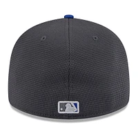 Men's New Era  Gray/Royal York Mets 2025 Batting Practice Low Profile 59FIFTY Fitted Hat