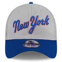 Casquette flexible New Era York Mets 2024 Batting Practice 39THIRTY pour hommes