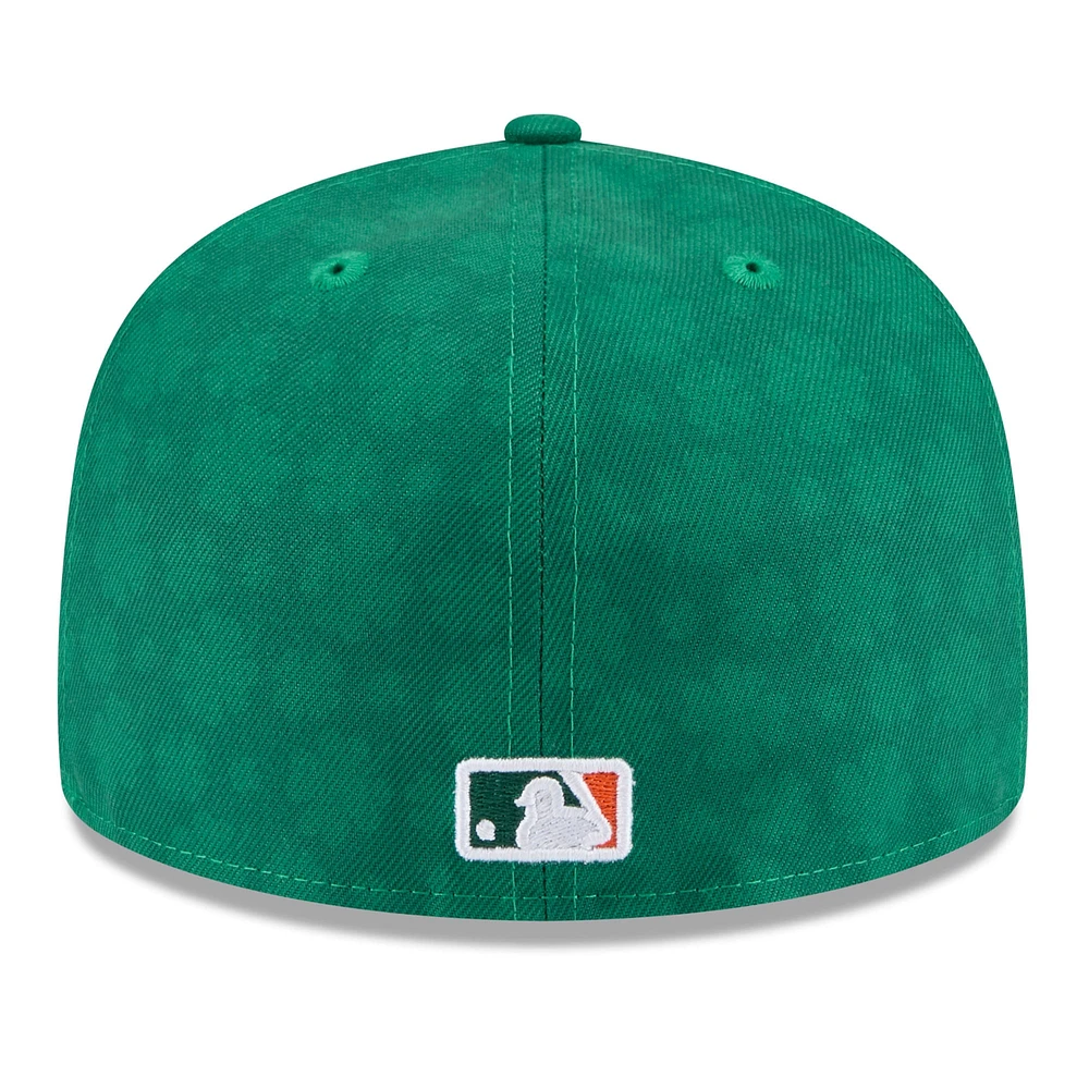 Casquette ajustée 59FIFTY New Era Kelly Green pour homme des Mets de York la Saint-Patrick