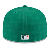 Casquette ajustée 59FIFTY New Era Kelly Green pour homme des Mets de York la Saint-Patrick