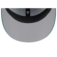 Casquette ajustée 59FIFTY à profil bas New Era pour homme, motif York Mets, vert Kelly, Saint-Patrick