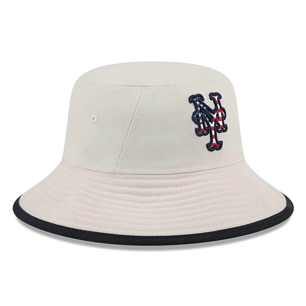 Bob New Era kaki pour hommes des Mets de New York 2024 du 4 juillet