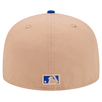 Casquette ajustée New Era 59FIFTY kaki York Mets pour homme