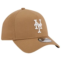 Casquette réglable kaki New York Mets A-Frame 9FORTY New Era pour hommes