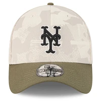 Men's New Era Light Beige/Olive York Mets 2025 Armed Forces Day 39THIRTY Flex Hat
