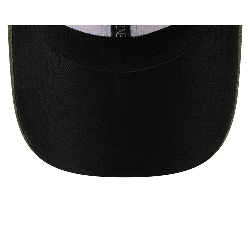 Casquette extensible à boutons-pression New Era beige clair/olive pour homme, motif 9SEVENTY, Journée des forces armées 2025 des Mets de New York