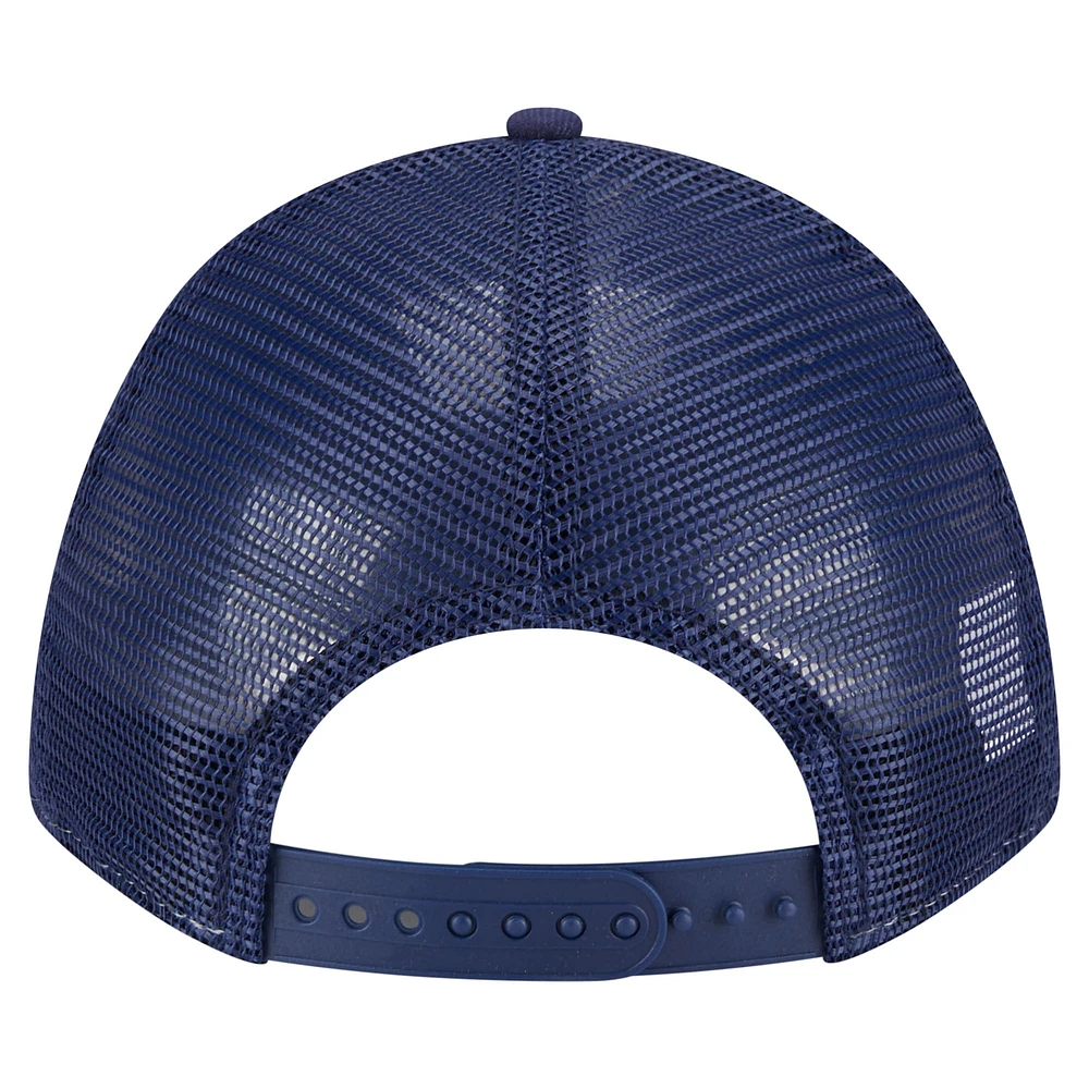 Casquette camionneur ajustable New Era 9FORTY bleu clair/bleu marine pour homme