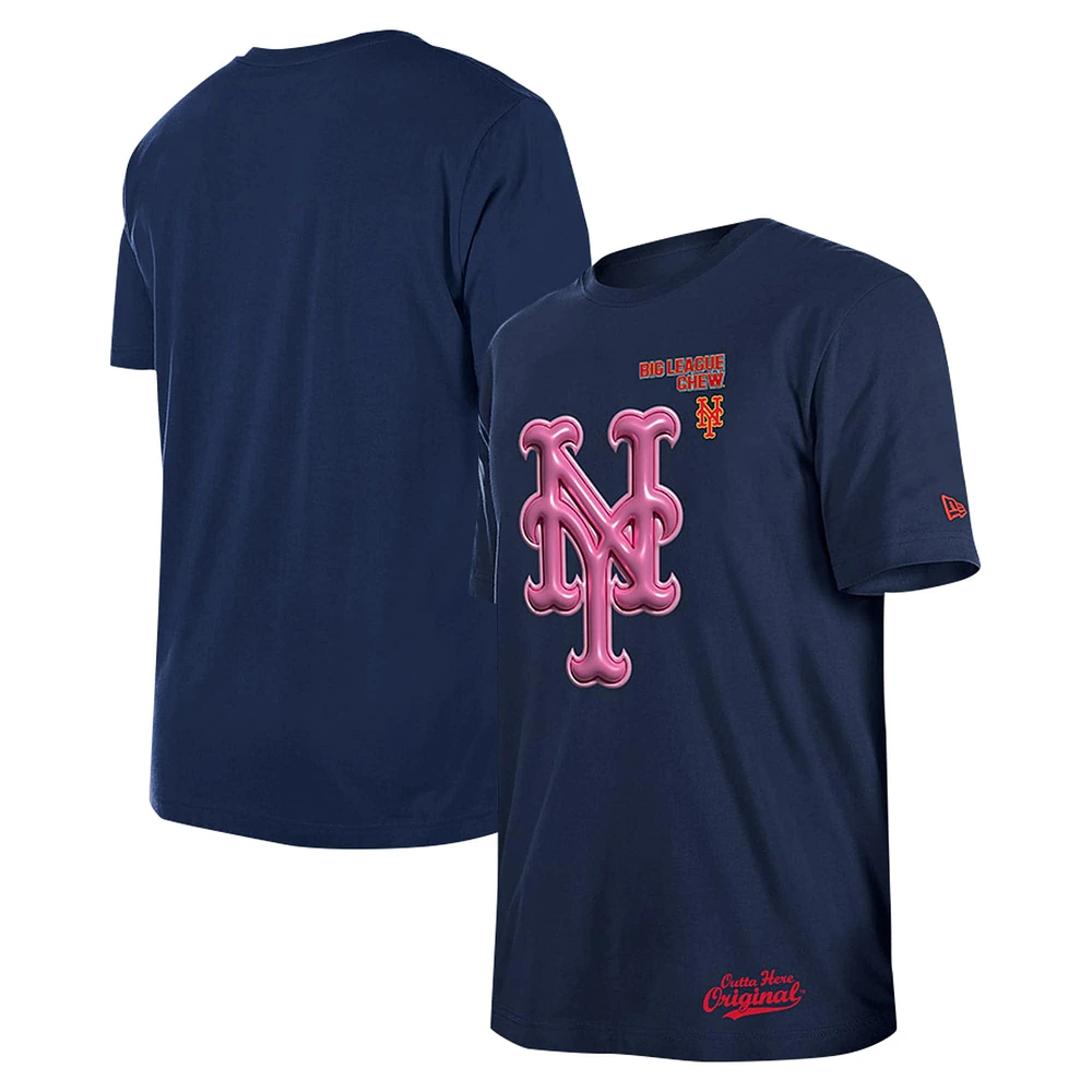 Men's New Era Navy York Mets Big League Chew T-Shirt