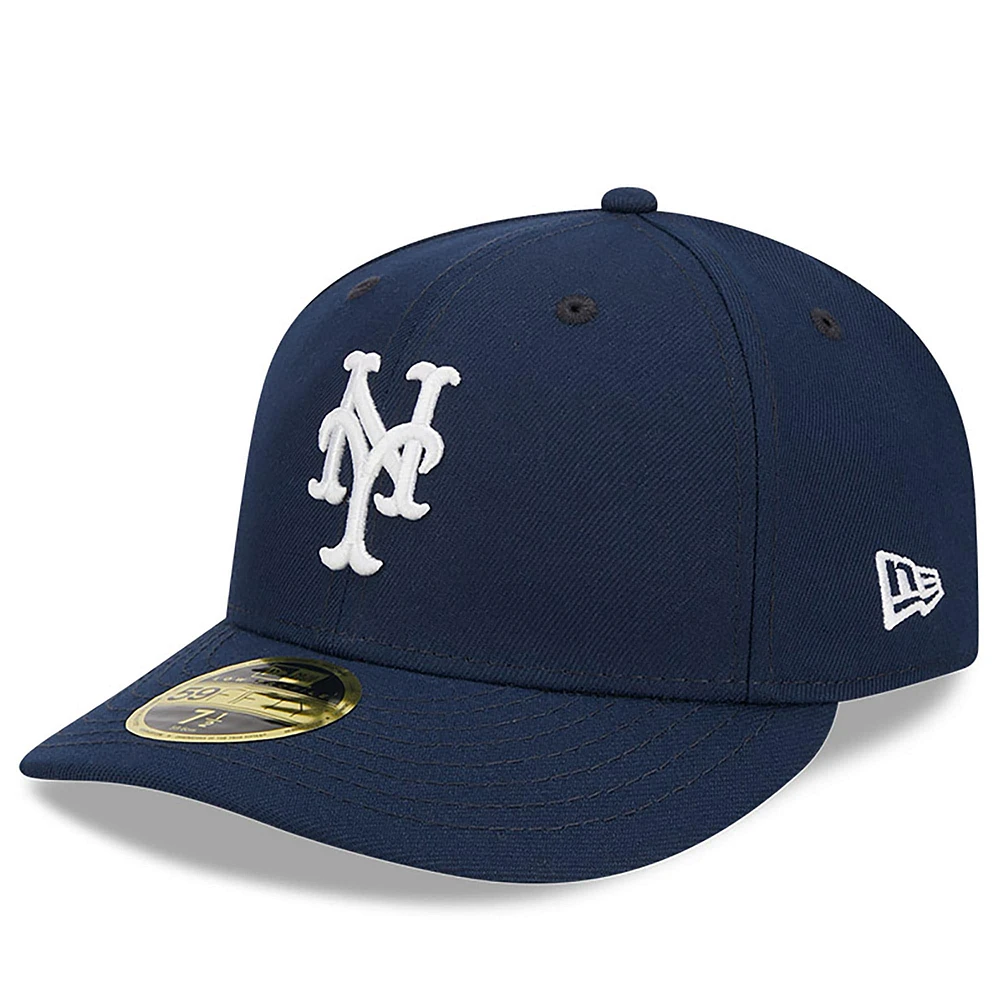 Men's New Era Navy York Mets Oceanside Low Profile 59FIFTY Fitted Hat