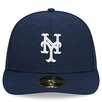 Men's New Era Navy York Mets Oceanside Low Profile 59FIFTY Fitted Hat