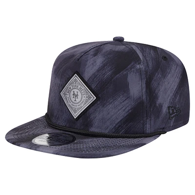 Men's New Era Navy New York Mets Printed Golfer Snapback Hat