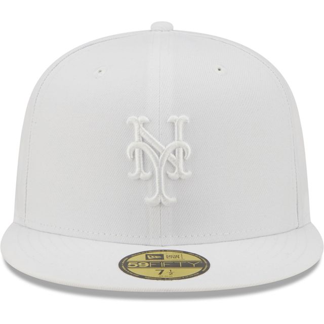 Casquette ajustée 59FIFTY des New York Mets de Era pour homme, blanc sur