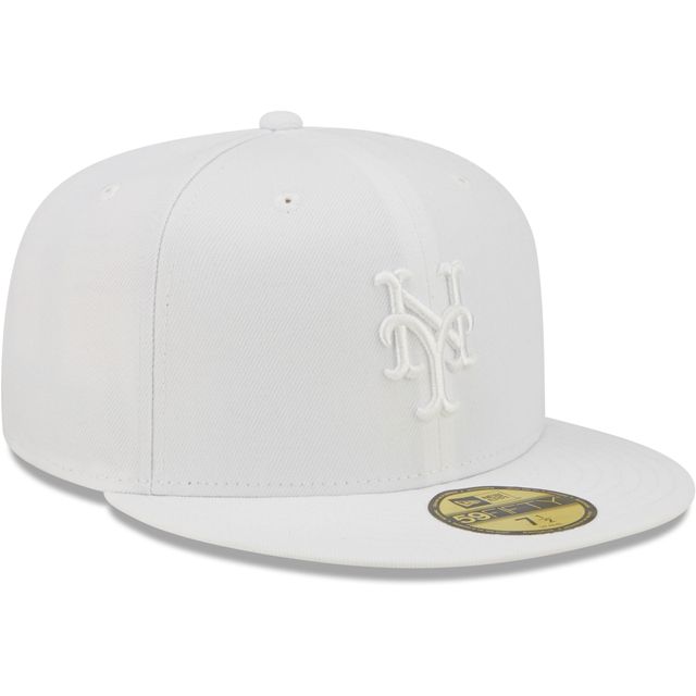 Casquette ajustée 59FIFTY des New York Mets de Era pour homme, blanc sur