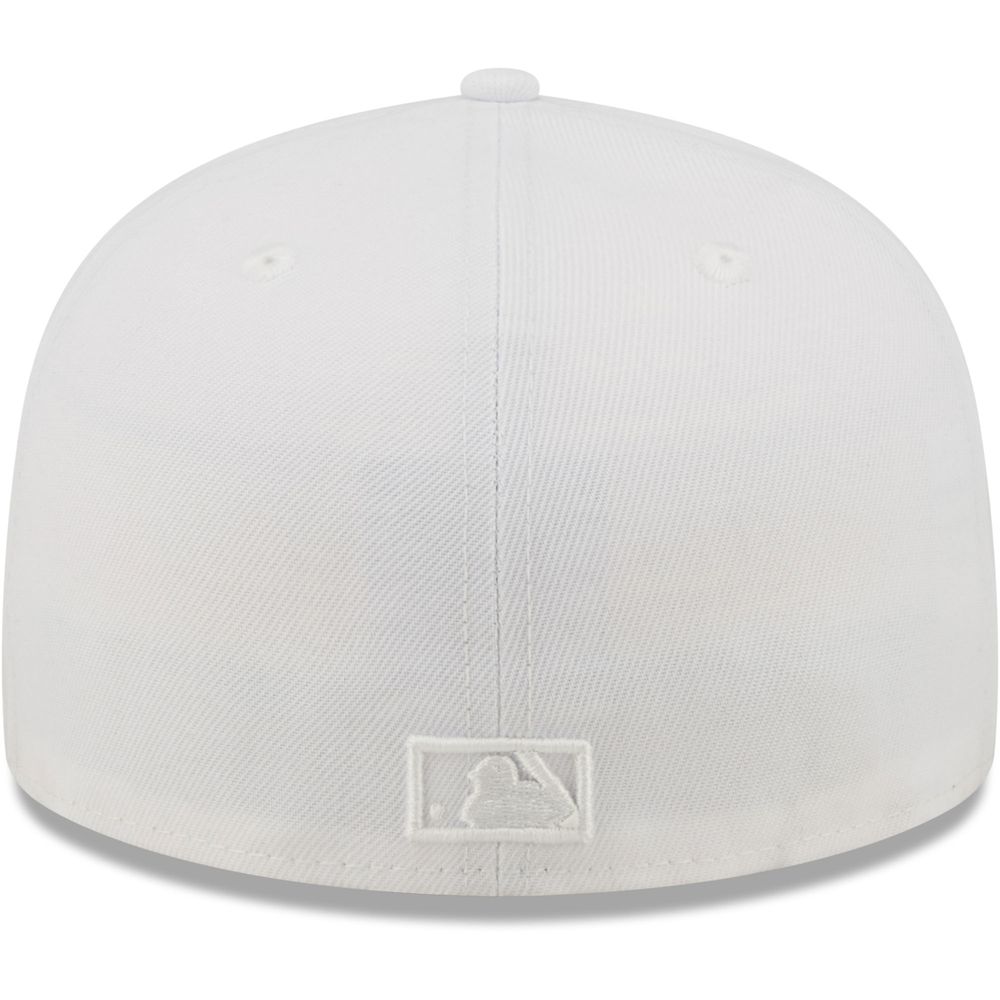 Men's New Era York Mets White on 59FIFTY Fitted Hat