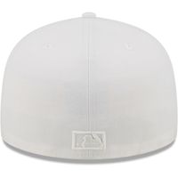 Men's New Era York Mets White on 59FIFTY Fitted Hat