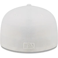 Men's New Era York Mets White on 59FIFTY Fitted Hat