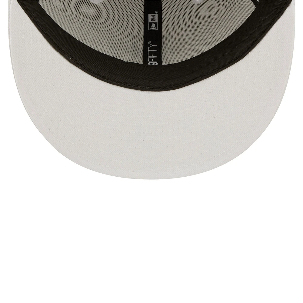 Men's New Era York Mets White on 59FIFTY Fitted Hat