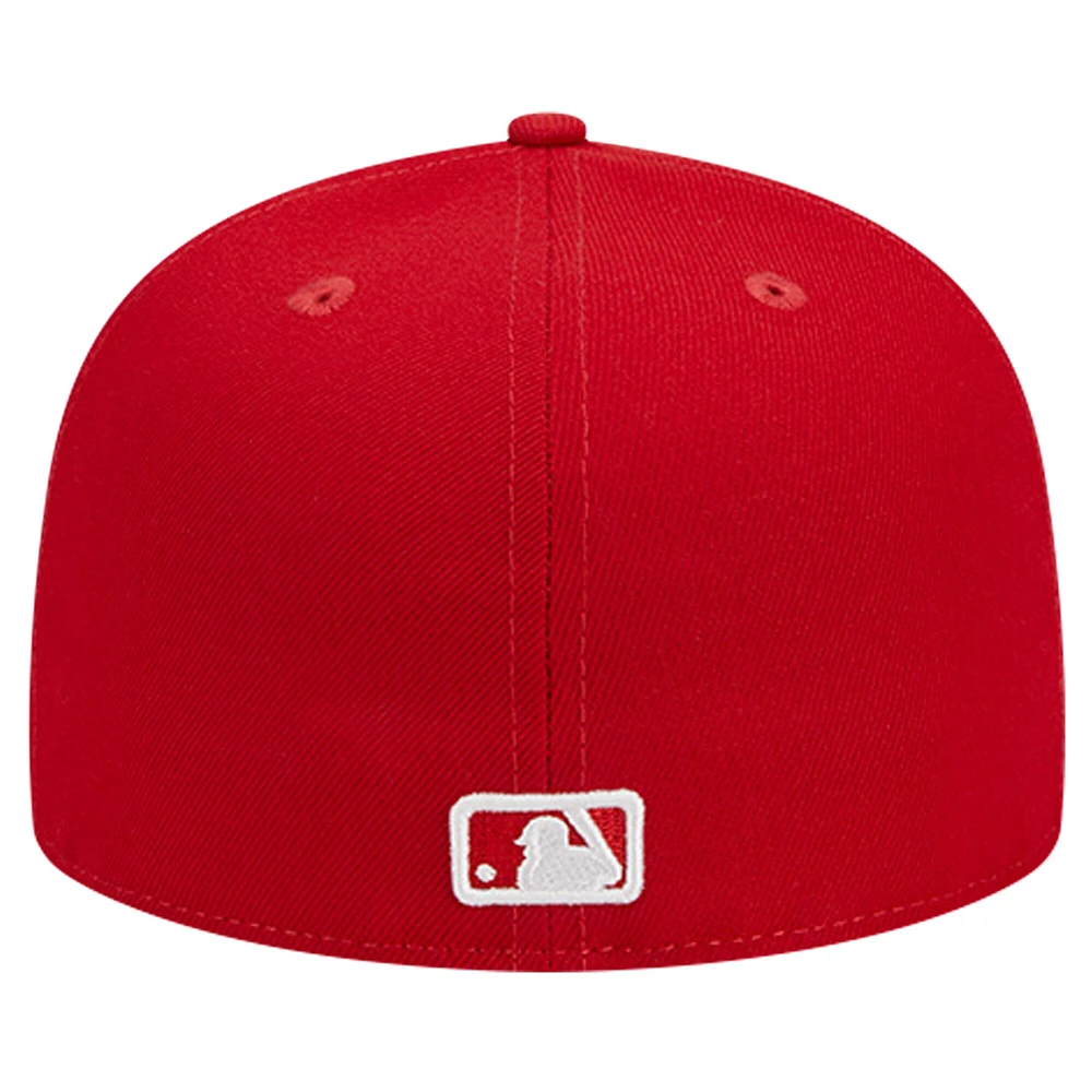 Casquette ajustée 59FIFTY avec logo New York Mets Era pour homme rouge