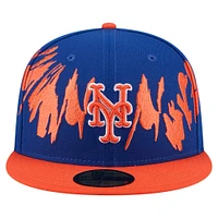 Men's New Era Royal/Orange York Mets Retro Pattern 59FIFTY Fitted Hat