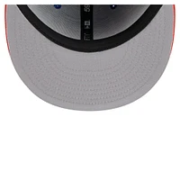 Men's New Era Royal/Orange York Mets Retro Pattern 59FIFTY Fitted Hat