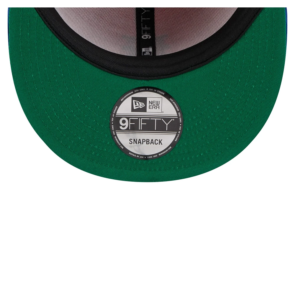 Men's New Era Royal/Orange New York Mets Retro Split Corduroy Snapback Hat