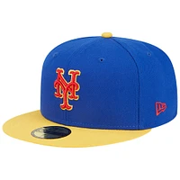 Men's New Era  Royal/Yellow York Mets Empire 59FIFTY Fitted Hat